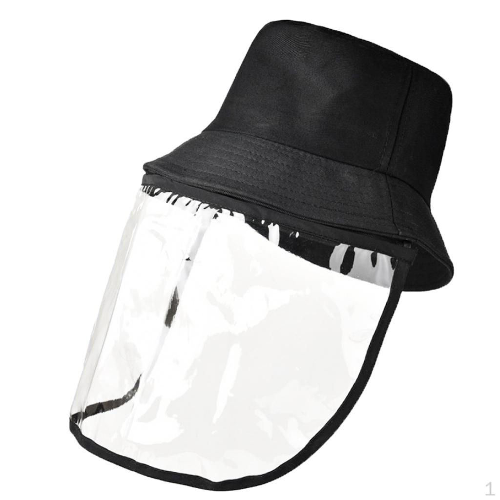 Bucket Hat Windproof Sun Protection Outdoor Fishing Boonie Black