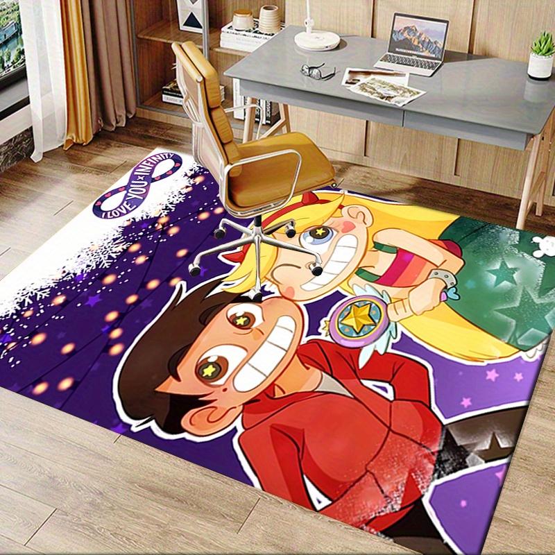 1pc Star vs. the Forces of Evil Office Carpet Soft Polyester Entrance Carpet Washable Non-slip Machine Washable Indoor Carpet Table Entrance