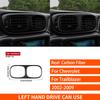 For Chevrolet Trailblazer 2002-2009 Real Carbon Fiber Stickers Central air Vent outlet Panel Car Accessories Interior decorative