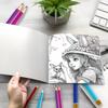 Dream Flower Fairy Doodle and Coloring Notebook