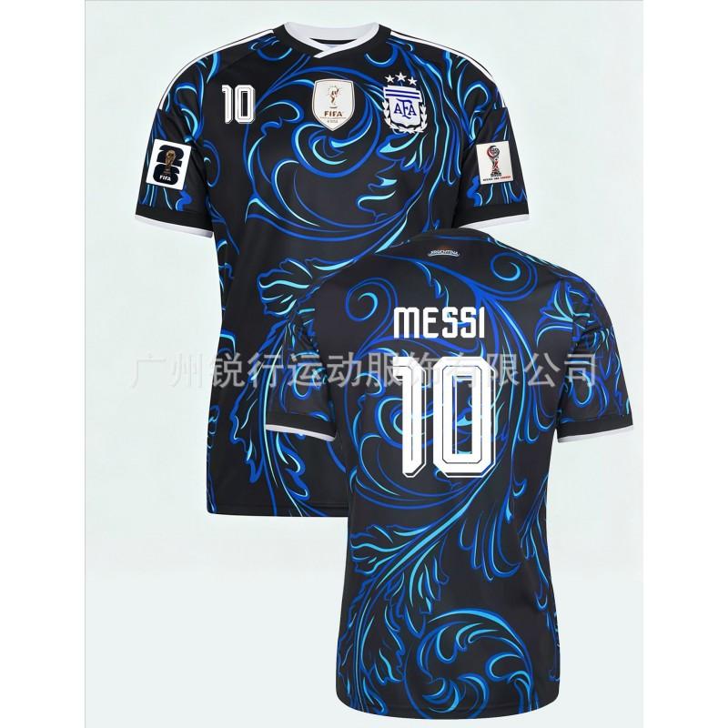 Argentina 2026 Away Soccer Jersey Messi 10 Fan Short Sleeve Top Men Sports Team Shirt