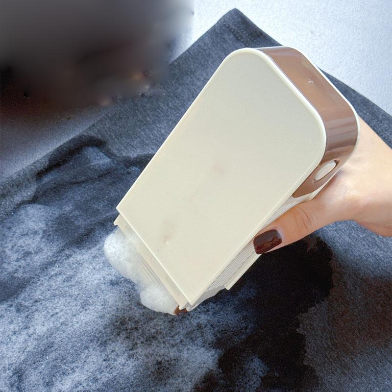 2-in-1 Soap Dish with Foaming Brush, Multifunctional Non-slip Drainage Soap Storage Box for Laundry