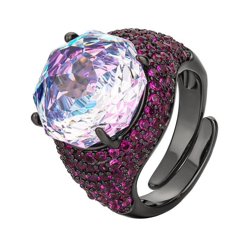 Luxury Zirconia Rings for Women 2025 New Fashion Ring Ladys Wedding Party Jewelry Accessories