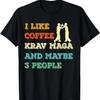 Krav maga arts martiaux combattant MMA & Amoureux de café T-Shirt