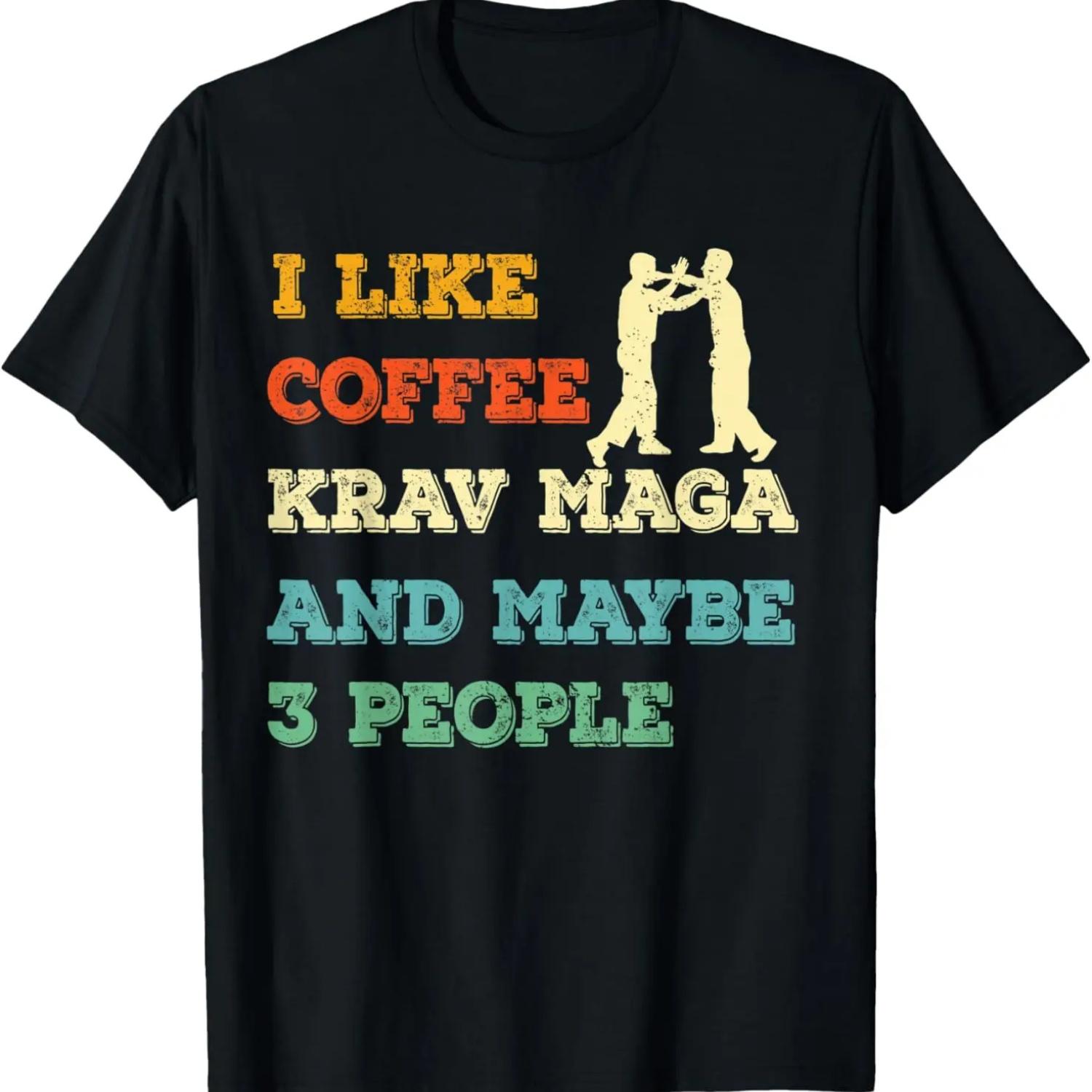 

krav maga martial arts MMA fighter & Coffee lover T-Shirt S