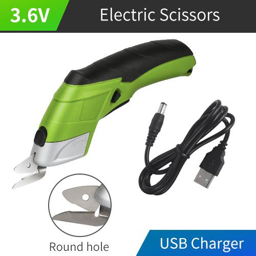 Cordless Electric Scissors Rechargeable Scissors Cloth Cutter Rug DIY Scissors Cardboard Cutting Tool PVC Leather Sewing