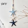 Badezimmer Strand-Thema Dekor 1/2 Stück Böhmischer Holz-Seestern Hängende Dekoration, Handgefertigter Fisch Wandverzierung, Heimkunst Küsten-Nautik-Anhänger