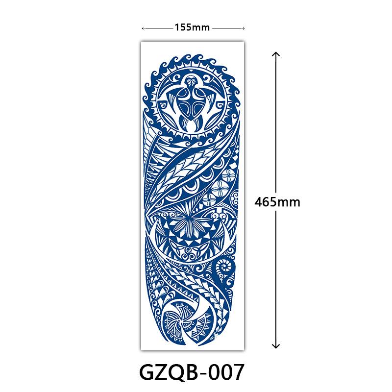 Herbal Tattoo Stickers, Semi-Permanent Tattoo Stickers, Herbal Juice Full Arm Tattoo Stickers