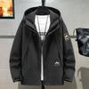 2024 Trendy Plus Size Men's Windbreaker: Casual Loose Workwear for Spring/Autumn