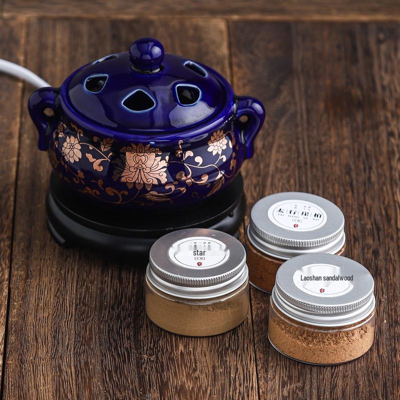 Adjustable Temperature Ceramic Incense Burner & Aroma Diffuser