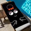 3D Cartoon BB-Barbapapas Beach Towel, Quick-Dry Lightweight Microfiber Sports Bath Towel, Summer Gift for Boys and Girls