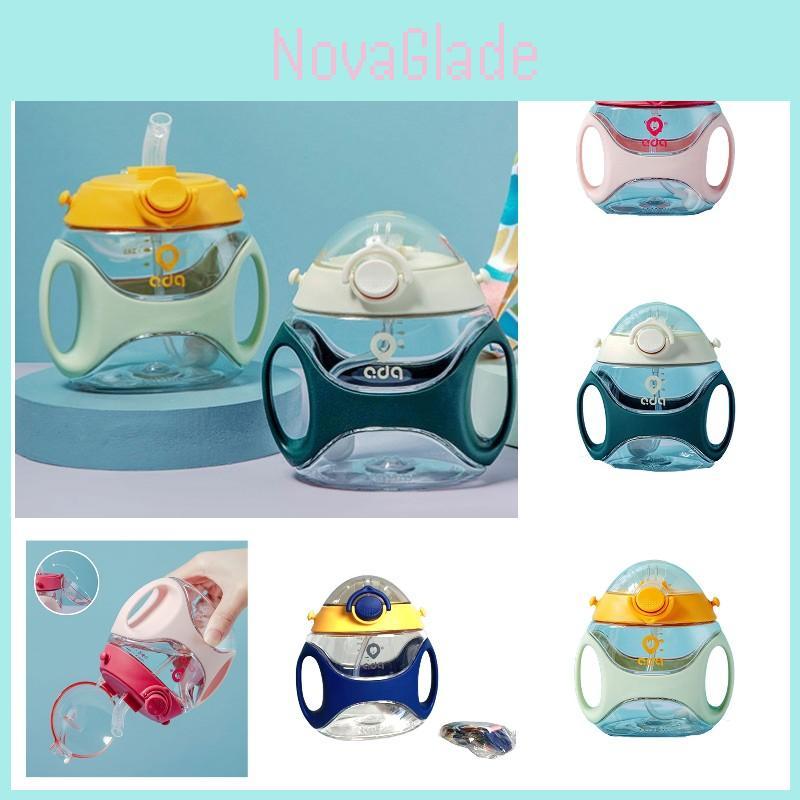 Vibrant Colors Loveduoqi Children's Straw Cup With Handle Unbreakable And Non-choking Cartoon Style