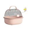 Portable Hamster Travel Carrier Breathable Small Pet Carrying Box  Hedgehog