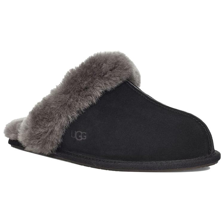 New UGG Scuffette Ii Slipper Black Grey Women's 1106872-BCGR