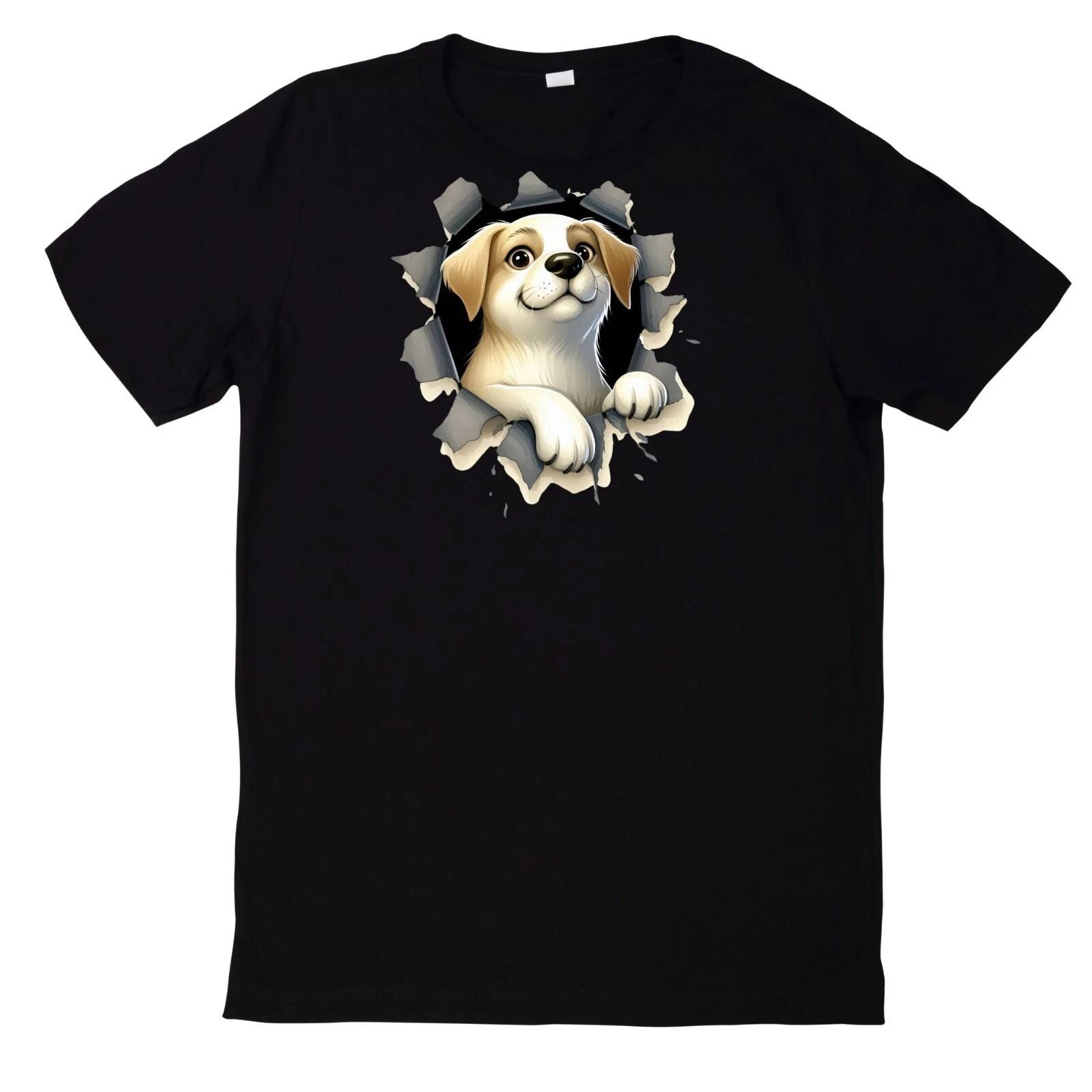T-Shirt Niedliche Tiere gucken Motiv Baumwolle XXXL