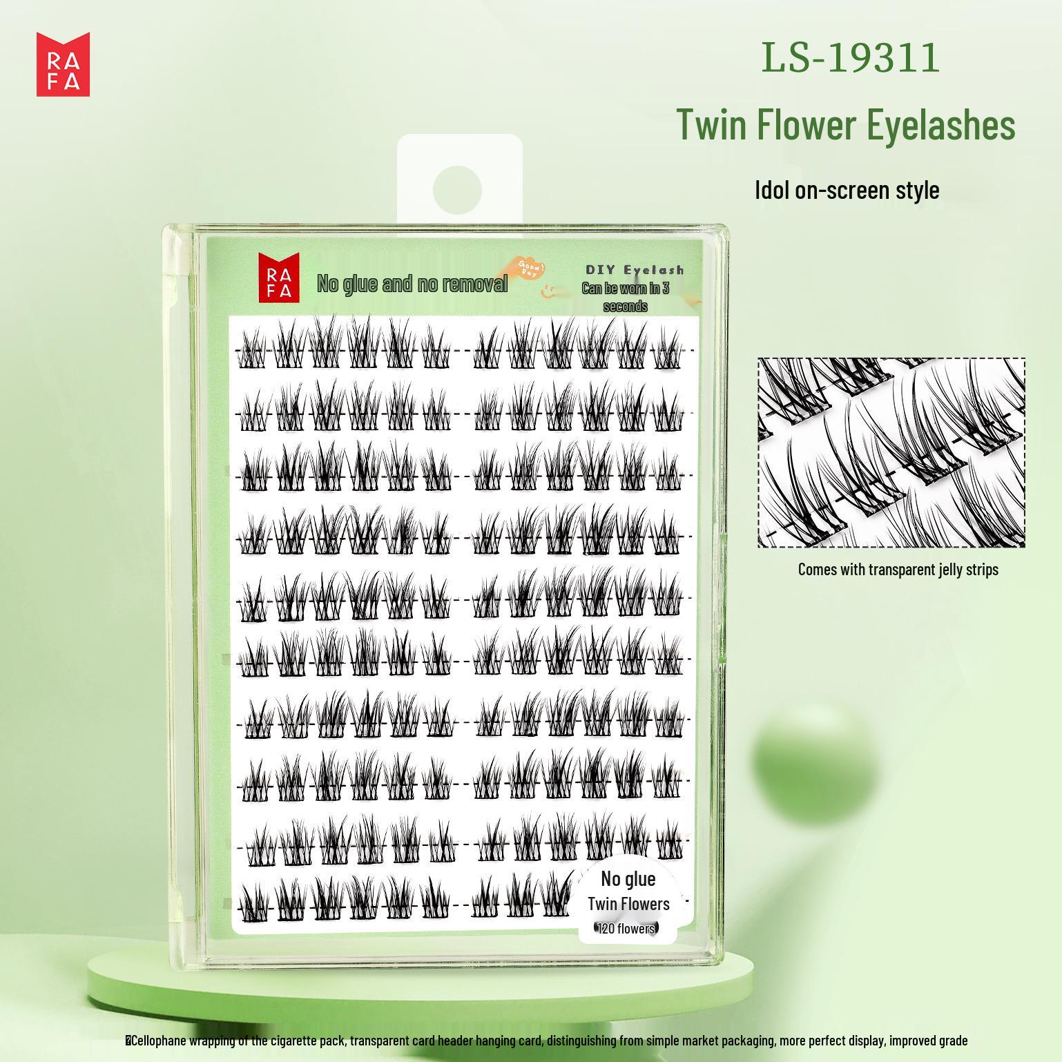 

Набор самоклеящихся накладных ресниц Lafa без клея - Рыбка Фея, Гуппи Сиамская, Цветочный пучок - Натуральный, Густой вид