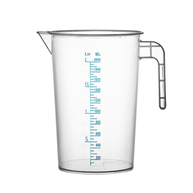 Thickened Pp Plastic Measuring Cup with Handle Transparent Graduated Cup Beaker Milliliter Cup Measuring Cup