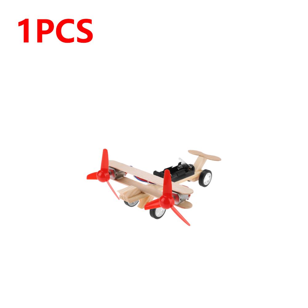 1/5/10PCS Twin Blades Aircraft Educational Toys Eco-Friendly DIY Scientific Experiment Kids Electric Plane STEM Craft Kits