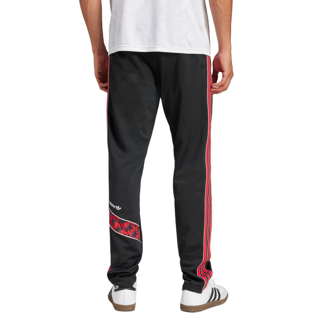 adidas Originals Manchester SS25 United Slim Fit Fashion Soft Sports Football Pants Men Pants Black Red JF0378
