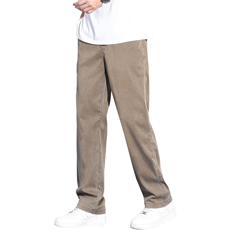 

[HMT] pants men s summer clothes cold sensation slacks Popularity wide tapered pants lightweight quick drying straight pants Relaxing large size