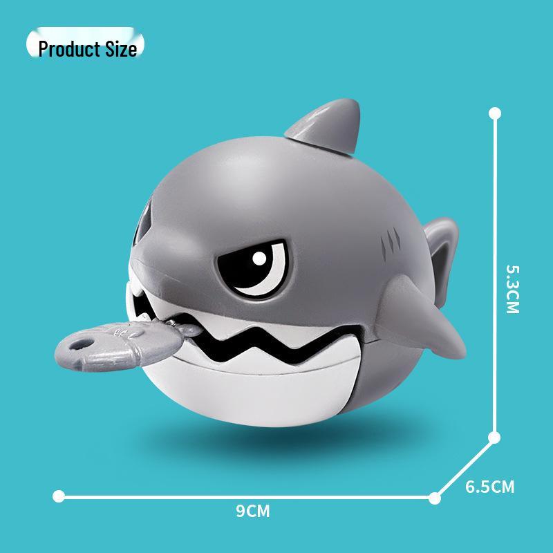 

Xiaohongshu Shark Pull-Rope Keychain: Portable Couple & Friend Gift серый