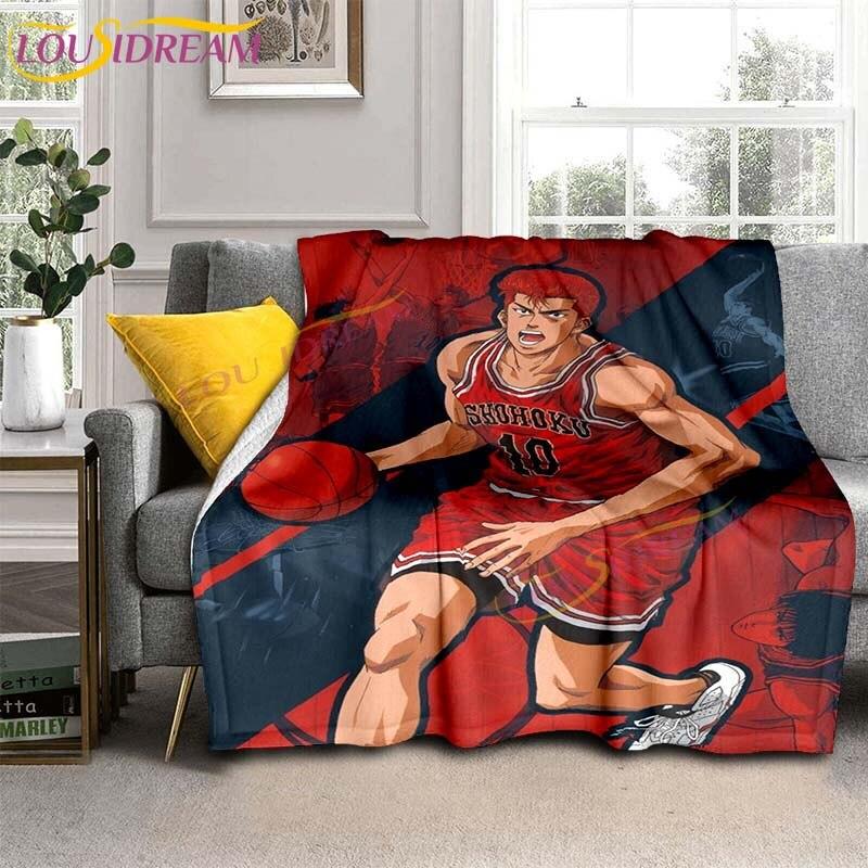

SLAM DUNK Одеяла Slam Dunk Sakuraqi Фланелевые одеяла 3D Мультфильм Бросить Одеяла для спальни Диван Путешествия Кемпинг Теплые одеяла