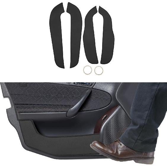 Leather Car Door Anti Kick Pad Sticker for Ford Edge 2015 Door Side Edge Guard Protector Interior Accessories Black 1 Set