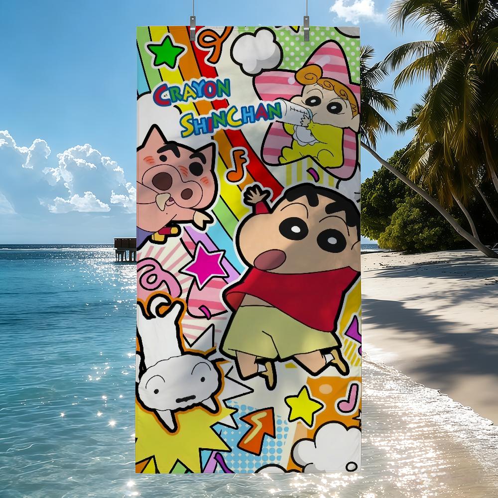 C-CRAYON S-SHINCHAN Towel Quick Drying Beach Towels Are Suitable For Swimming Pools Camping Yoga And The Gym
