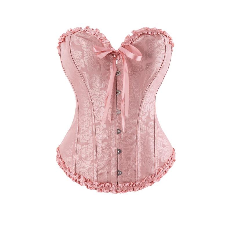 Vintage Retro Soudní Styl Šněrovací Stahovací Přiléhavý Korzet Bustier Tvarující Top Pro Ženy