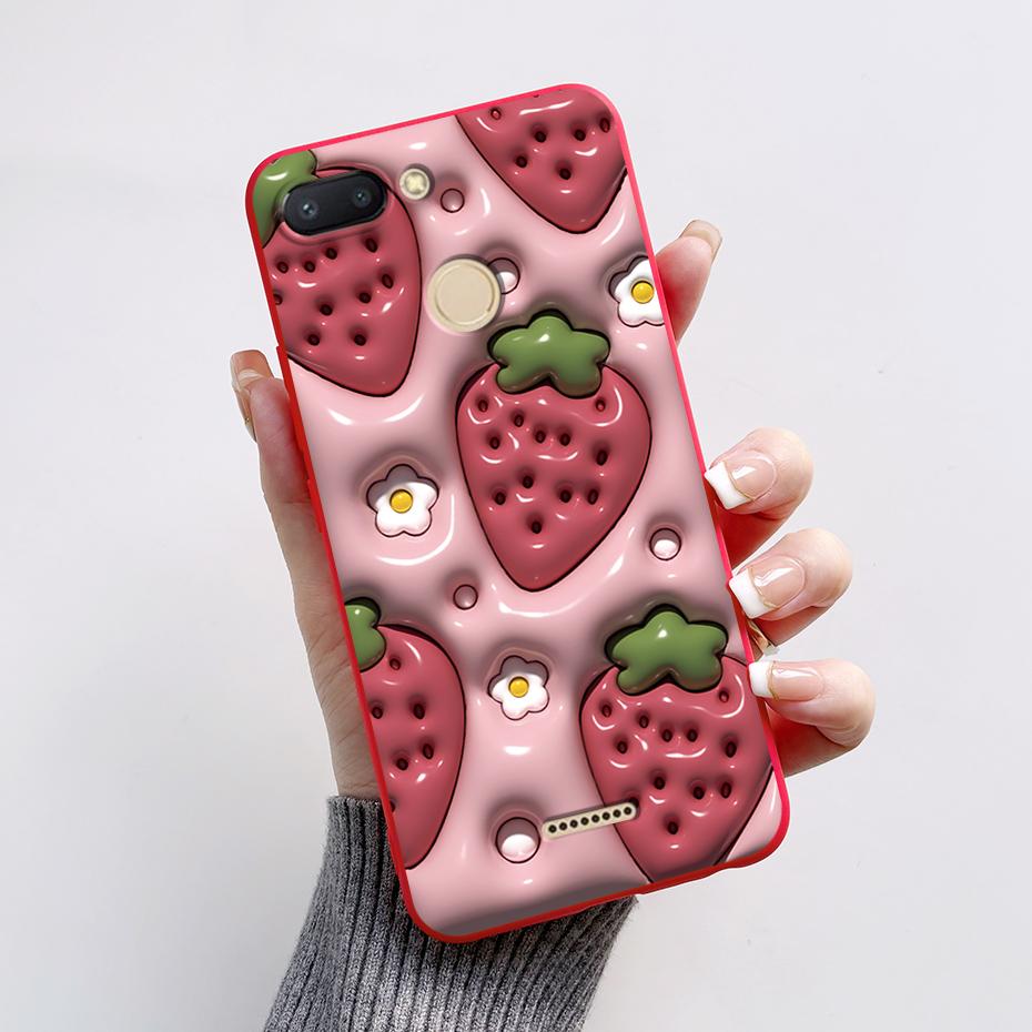 For Xiaomi Redmi 6 Case Redmi 6A Cute Cartoon Frog Back Cover Silicone Soft Phone Case For Xiaomi Redmi 6 6A Redmi6 Coque Bumper