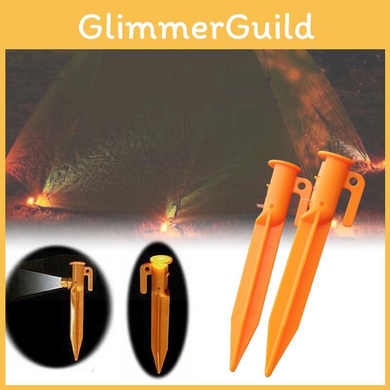 Outdoor Tent Stud Led Lights Orange Portable Lighting Lightweight Lamp Tool