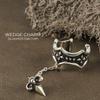 Shinjuku Gin No Kura Cross Pendulum Silver 925 Ear Cuff (Single Ear) Men's Hard Gothic Punk Rock Ear Clip