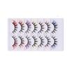 Colored Eye Tail Colored False Eyelashes 7 Pairs 3D Mink Lashes Thick Fluffy Eye Eyelashes  Women