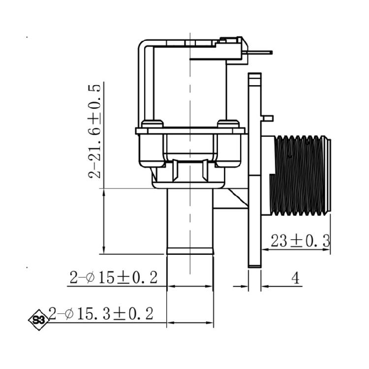 Automatinės skalbimo mašinos įleidimo vožtuvai, skirti FCS360U, vandens įleidimo vožtuvai, elektromagnetiniai vožtuvai, skalbimo mašinos dalis