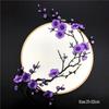 Plum Blossom Embroidery Cheongsam Patch - Chinese Style Decorative Flower Cloth Embellishment