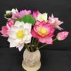 Long Stem Simulation Lotus Flower Green Plant Faux Flower  Floral Arrangement