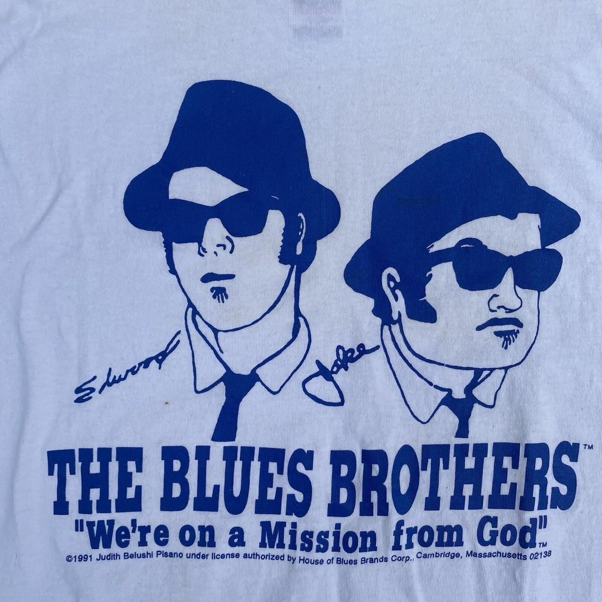 VIntage Style The Blues Brothers Band 1990s White Shirt Unisex TU611 S