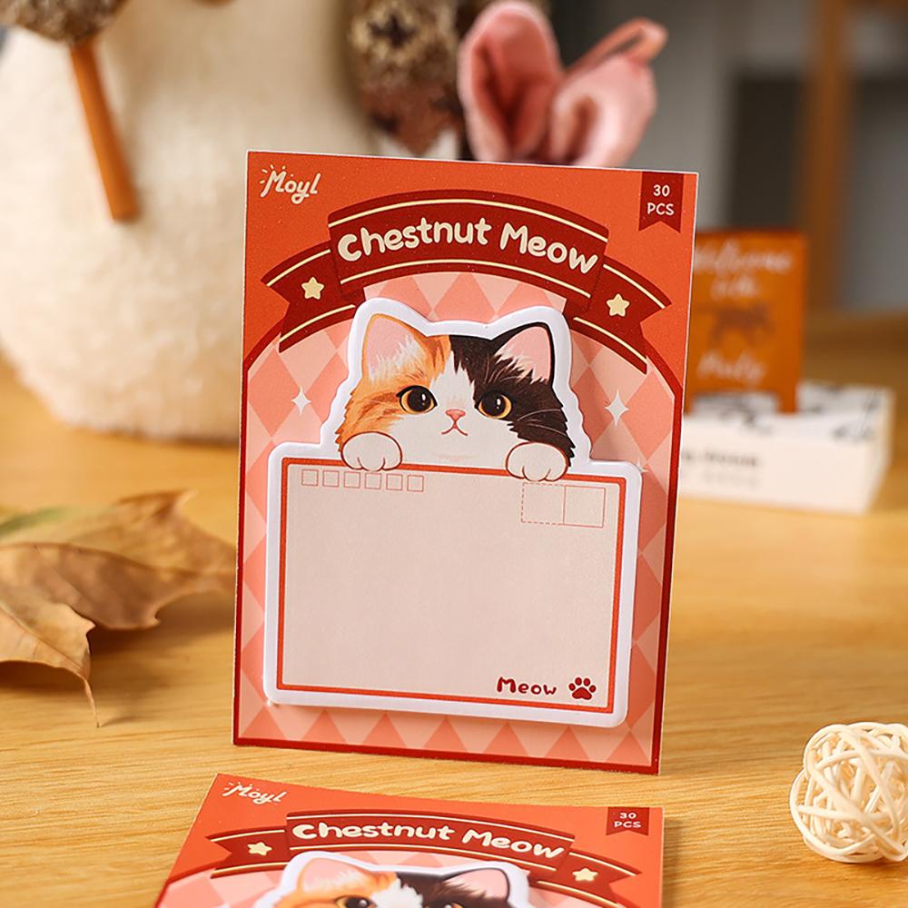 Cute Little Cat Sticky Note, Self-adhesive Message, Memo Pad, DIY Notebook, Decoration Material Paper,student Memo
