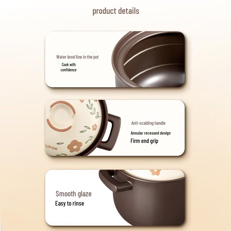 Supor 6L Ceramic Casserole Pot