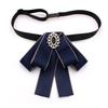 Star Cat Academy-Style Women's Solid Color Bow Tie Brooch