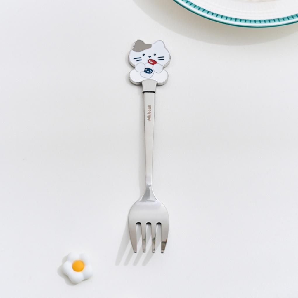 

Cute Milk Cat Fork_KT4125009