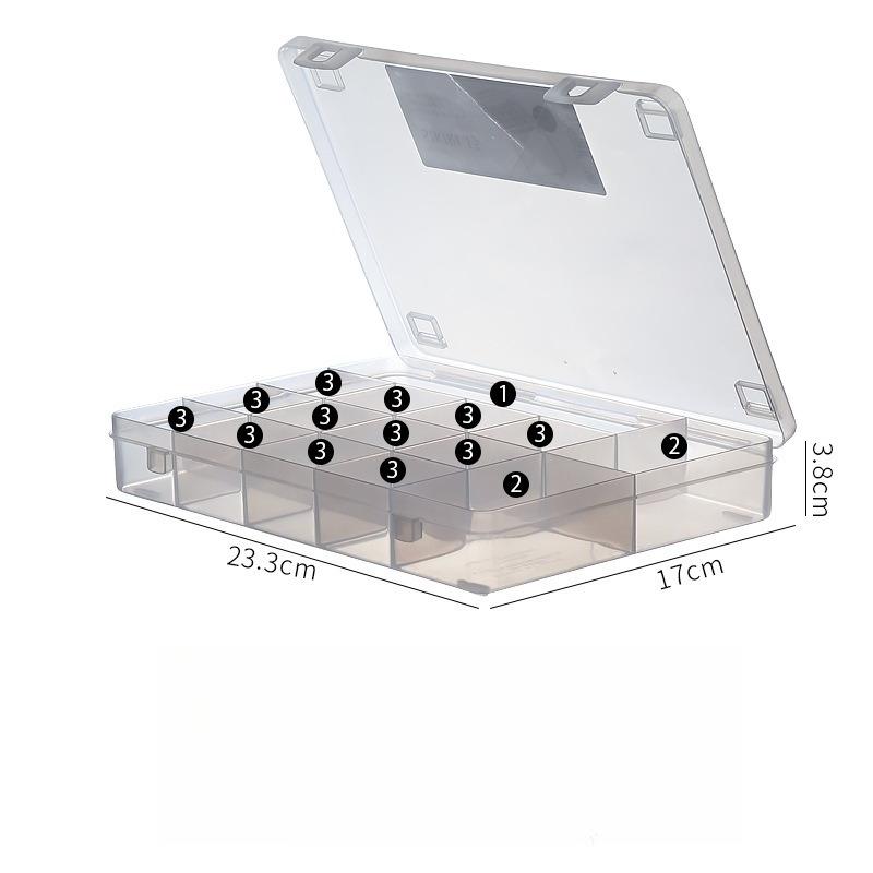 

Japan Import Jewelry Storage Box Earrings Studs Necklace Hair Accessory Multi Compartment Portable Large Capacity