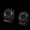 Simple Circular Stable Transparent Acrylic Bracelet Display Rack Jewelry Stand