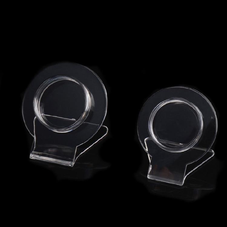Simple Circular Stable Transparent Acrylic Bracelet Display Rack Jewelry Stand