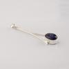 Natural Sodalite Gemstone 925 Sterling Silver Handcrafted Jewelry Designer Long Pendant 1.79" PP-69-39