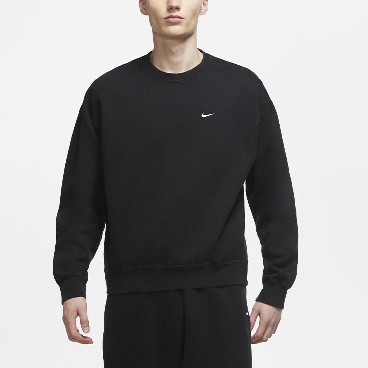 Nike Sweatshirts Men's Black Crew Neck Moderate Regular (Unisex) Sweatshirts DA2252 010