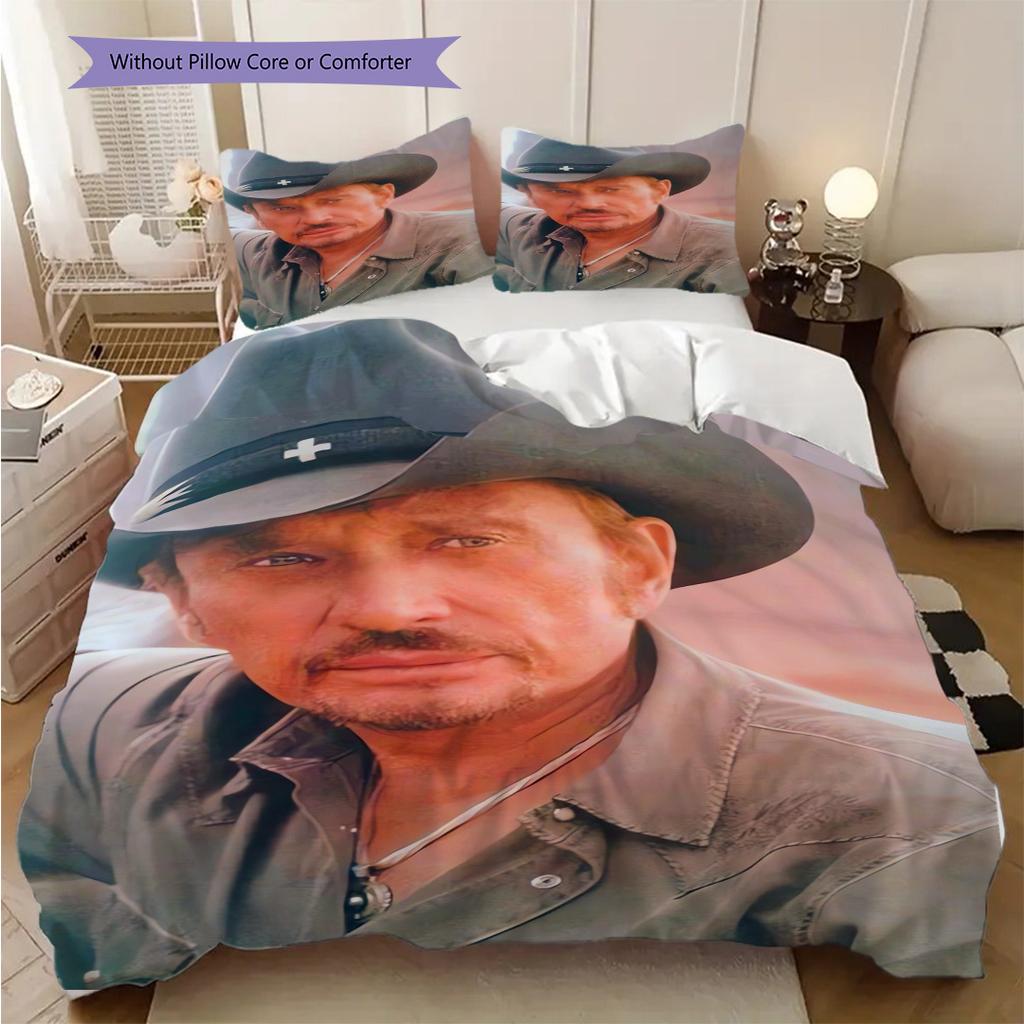 Cowboy Spirit Bedding (1 * duvet cover + 2 * pillowcase, without core) 2D Flat Duvet cover and pillowcase Bedding set Soft and comfortable