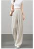 Maternity Wide-Leg Pants - Spring/Summer 2026 Style, Lightweight, No-Tight Belly Design, Long Trousers