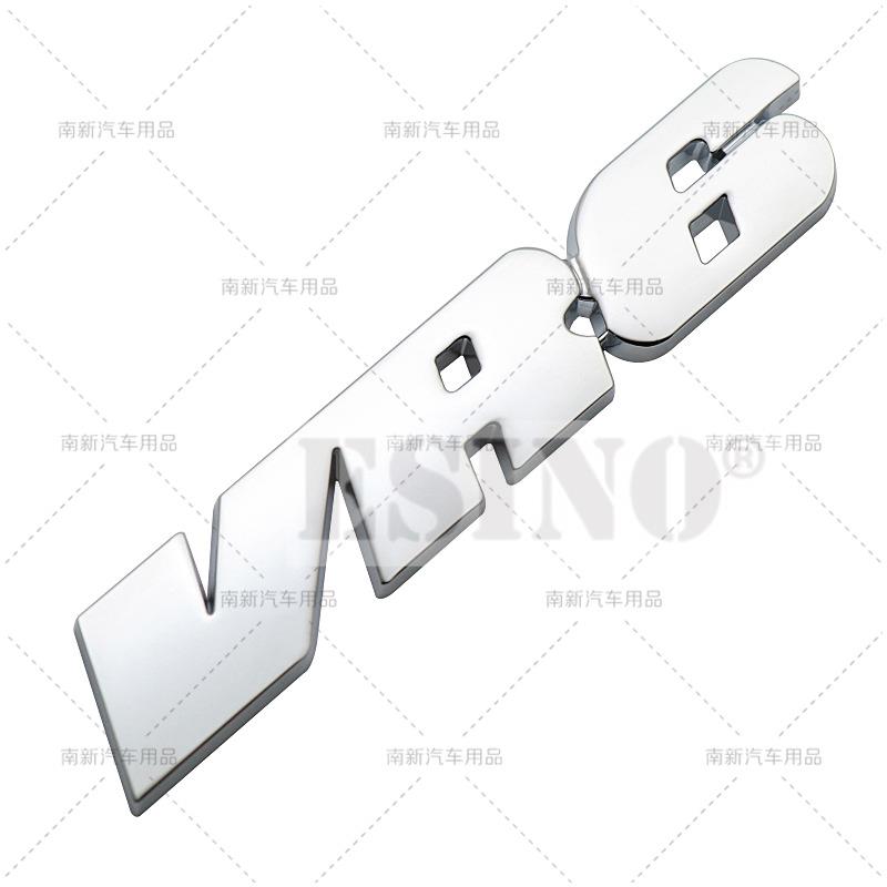 AABIN1 Styling Auto 3D VR6 Metallo Cromo Lega di Zinco Emblema Badge per Carrozzeria Adesivo per Volkswagen Golf R32 Passat CC R36 GT Touareg Phaeton