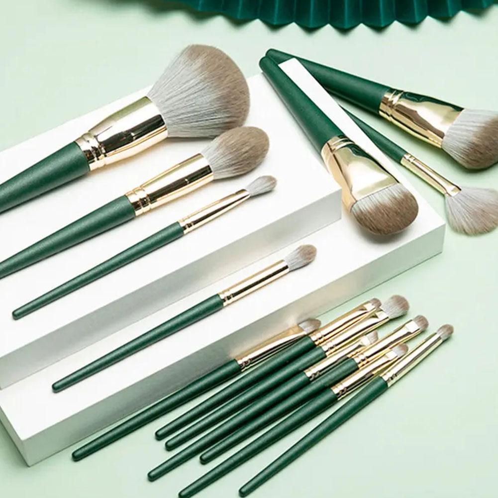 NEW 14Pcs Makeup Brush Set For Girl Soft Bristle Full Face Loose Powder Eyeshadow Brush Professional Cosmetic Brush Makeup Tools